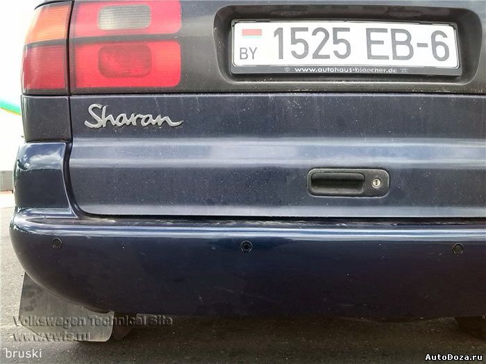 Установка парктроника на VW Sharan своими руками